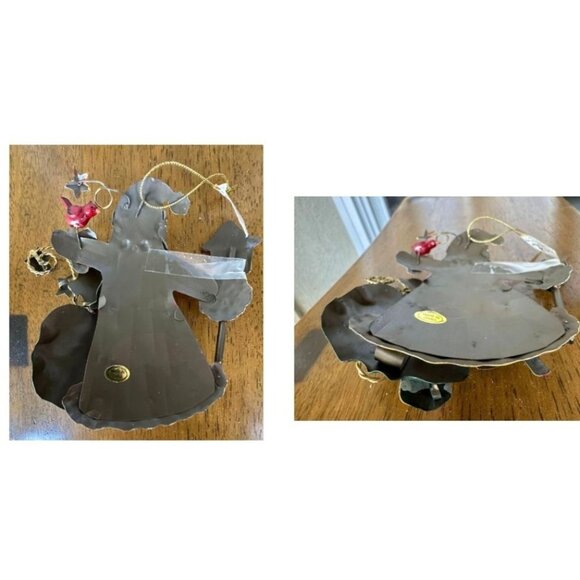 NWT VTG  Kurt Adler Santa Cardinal Birdhouse Christmas Tree Ornament Met… - Picture 11 of 12